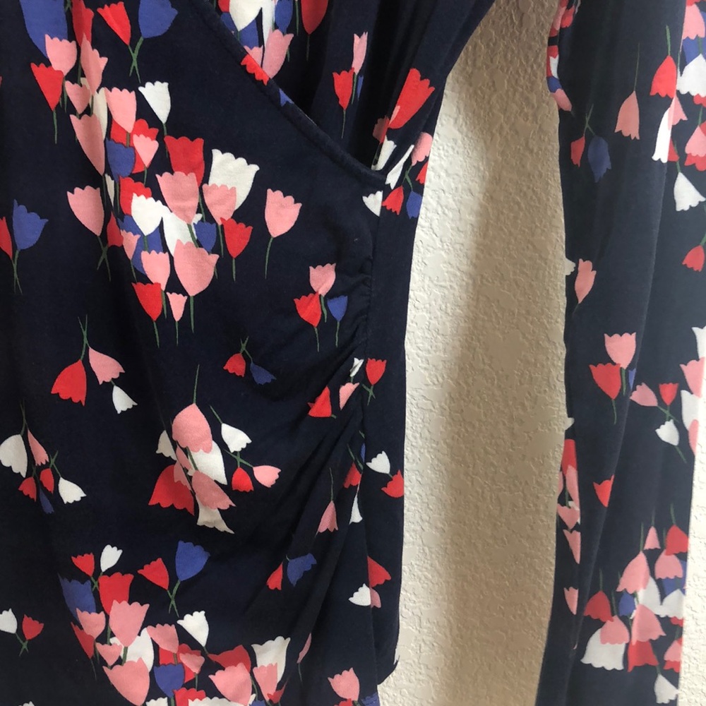 Boden Long Sleeve Jersey Wrap Top - Picture 6 of 6